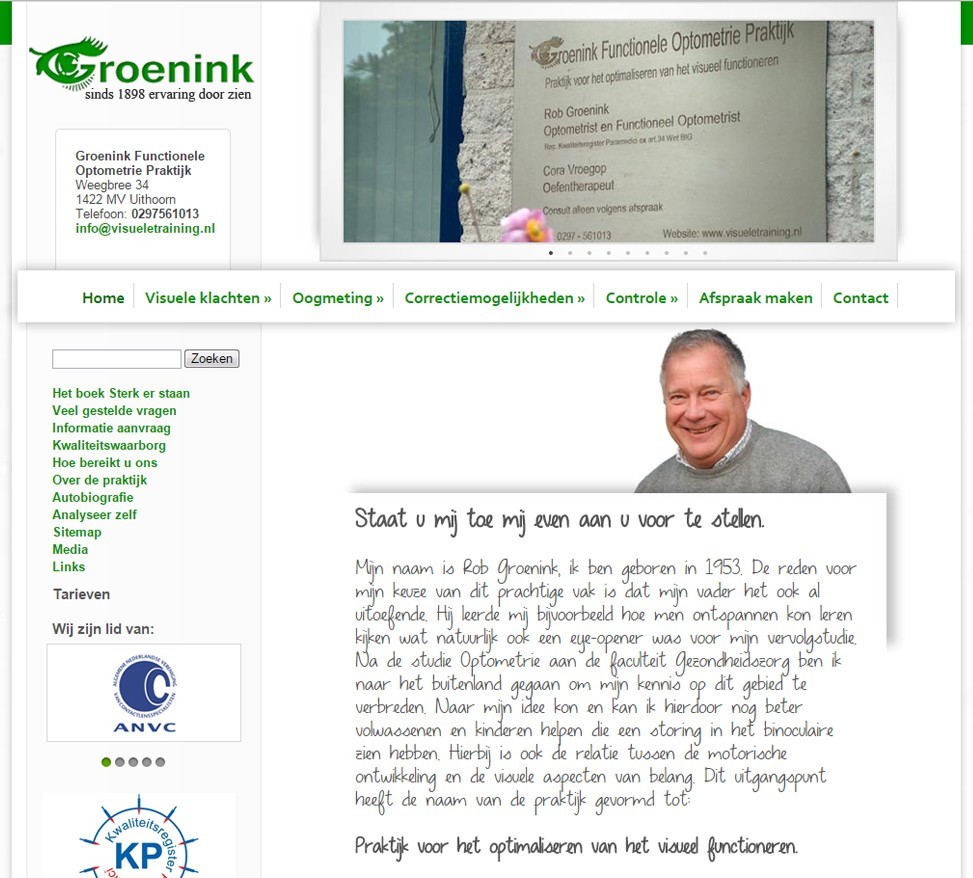 Rob Groenink Visueletraining